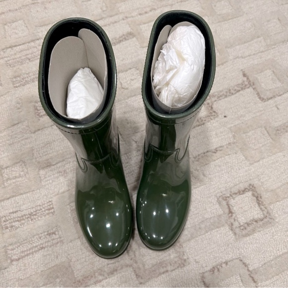 NIB Authentic Prada Sports Rubber Winter Snow Boots Olive 36 - Picture 5 of 9